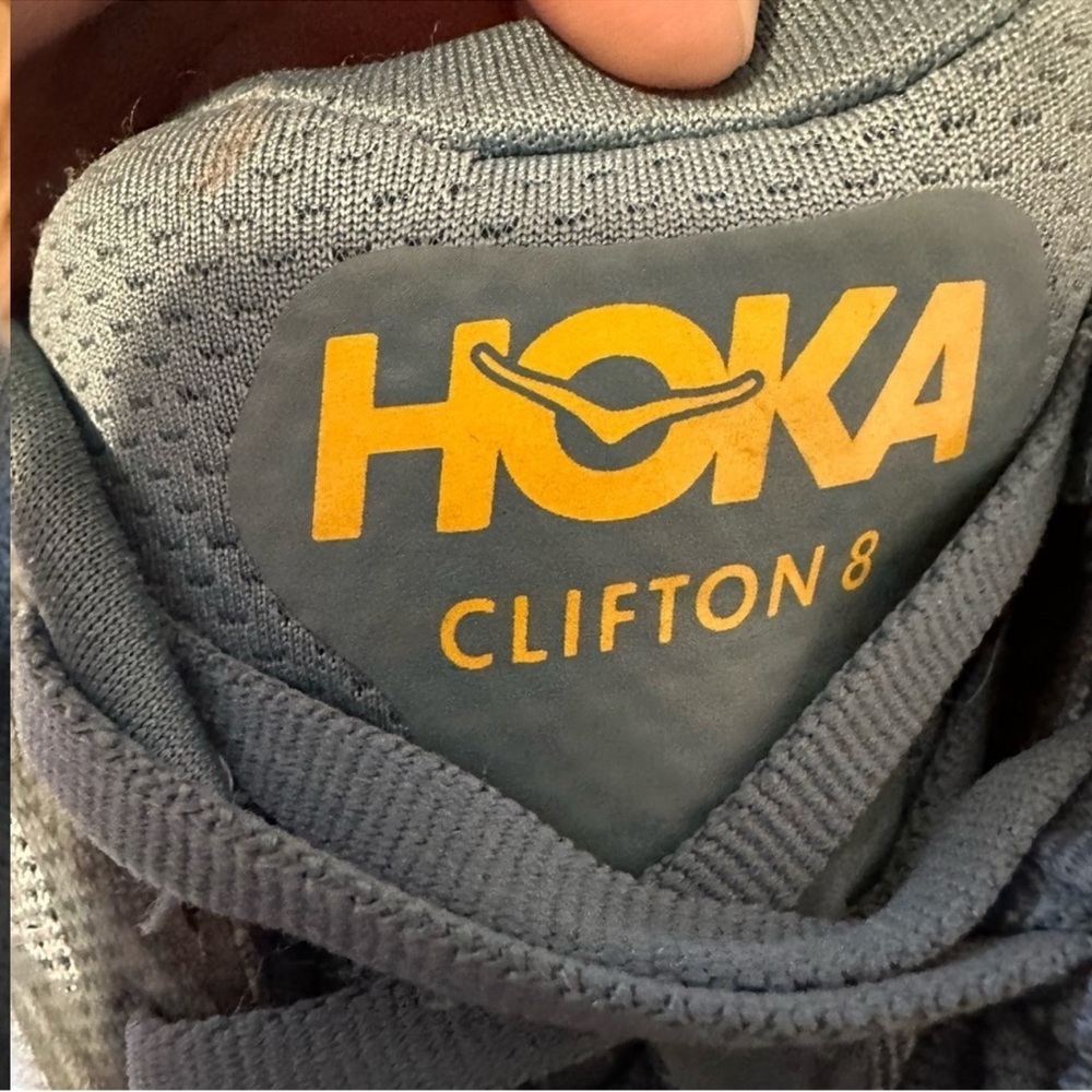 Hoka Men’s Clifton 8 Max Cushioned Road Running Sneaker Blue 10.5 - Picture 12 of 13